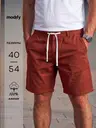 Шорты бермуды классические хлопок, кирпичный