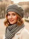 Берет осенний стильный