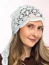 Платок косынка ажурная вязаная крючком